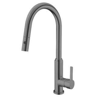 Pearl Pull Out Sink Mixer With Vegie Spray Function Gun Metal