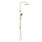 Round Project Twin Shower Brushed Gold