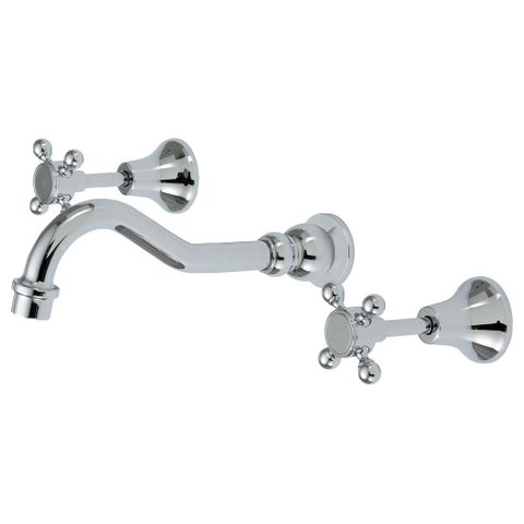 Lillian Shepherds Crook Bath Set Chrome