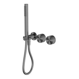 Kara Progressive Shower System Separate Plate Gun Metal