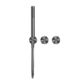 Kara Progressive Shower System Separate Plate Gun Metal