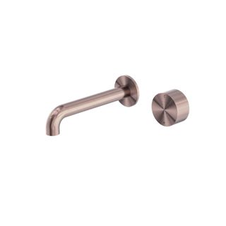 Kara Progressive Wall Basin/Bath Set 120mm Brushed Bronze