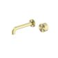 Kara Progressive Wall Basin/Bath Set 185mm Brushed Gold