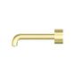 Kara Progressive Wall Basin/Bath Set 185mm Brushed Gold