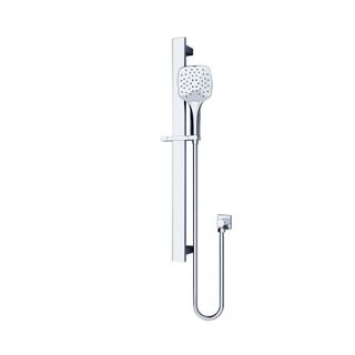 Rain Square 3 Function Shower Rail Chrome