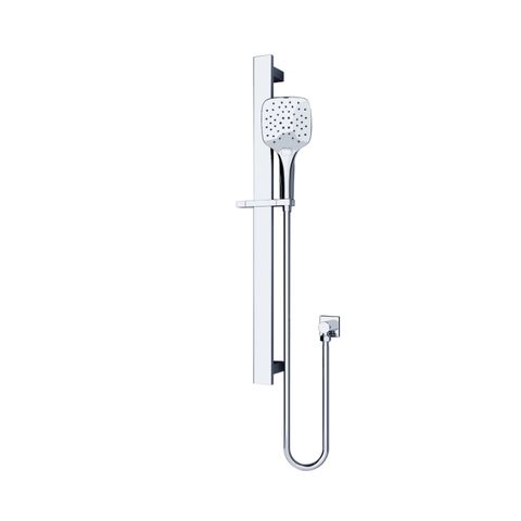 Rain Square 3 Function Shower Rail Chrome