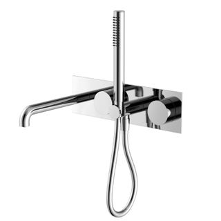 Kara Progressive Shower System With Spout 250mm Chrome