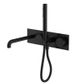 Kara Progressive Shower System With Spout 250mm Matte Black