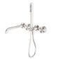 Kara Progressive Shower System Separate Plate With Spout 250mm Brushed Nickel