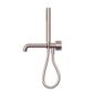 Kara Progressive Shower System Separate Plate With Spout 250mm Brushed Bronze