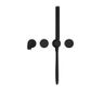Kara Progressive Shower System Separate Plate With Spout 250mm Matte Black