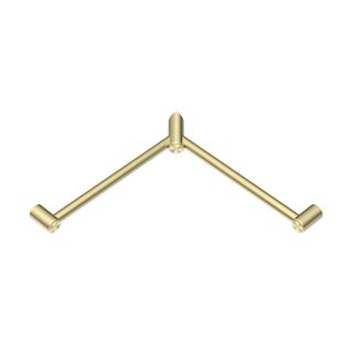Mecca Care 32mm Wrap Around Corner Grab Rail 600X600mm Brushed Gold