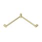 Mecca Care 32mm Wrap Around Corner Grab Rail 600X600mm Brushed Gold