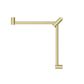 Mecca Care 32mm Wrap Around Corner Grab Rail 600X600mm Brushed Gold