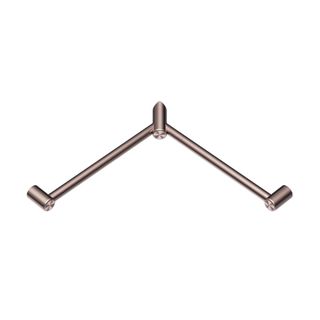 Mecca Care 32mm Wrap Around Corner Grab Rail 600X600mm Brushed Bronze