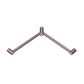 Mecca Care 32mm Wrap Around Corner Grab Rail 600X600mm Brushed Bronze