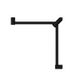 Mecca Care 32mm Wrap Around Corner Grab Rail 600X600mm Matte Black