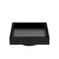 130mm Square Tile Insert Floor Waste 80mm Outlet Matte Black