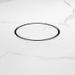 130mm Round Tile Insert Floor Waste 80mm Outlet Chrome