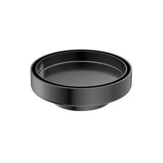 130mm Round Tile Insert Floor Waste 80mm Outlet Gun Metal
