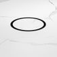 130mm Round Tile Insert Floor Waste 80mm Outlet Matte Black