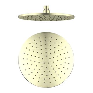 250mm Round Shower Head Brushed Gold