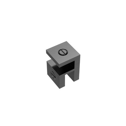 Over-Panel Glass To Glass Fitting 10mm Glass Gun Metal