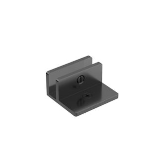 Shower F Bracket 10mm Glass Gun Metal