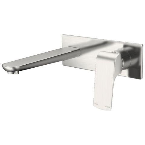 Elgin Wall Basin Mixer Brushed Nickel