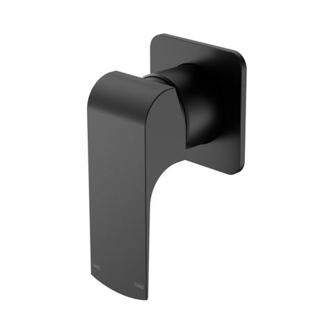 Elgin Shower Mixer Square Back Plate Matte Black