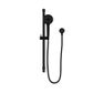 Round Metal Project Rail Shower Matte Black