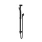 Round Metal Project Rail Shower Matte Black