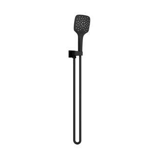Rain Square 3 Function Shower On Bracket Matte Black