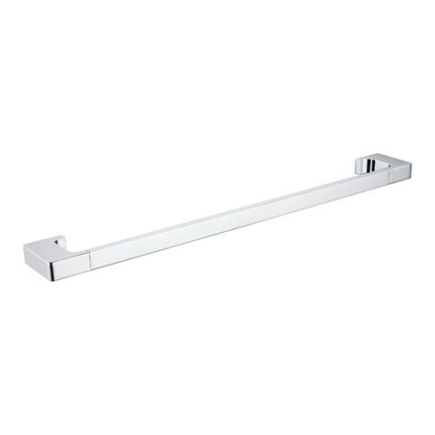 Pearl Single Towel Rail 600mm Chrome