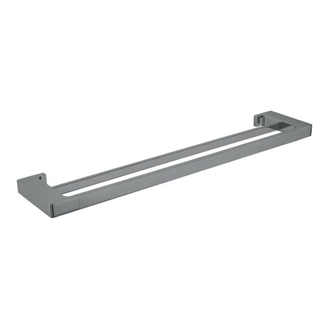 Pearl Double Towel Rail 600mm Gun Metal