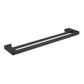 Pearl Double Towel Rail 600mm Matte Black