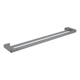 Pearl Double Towel Rail 800mm Gun Metal