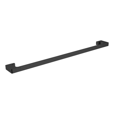Pearl Single Towel Rail 800mm Matte Black