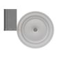 Bianca Toilet Brush Holder Gun Metal
