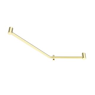 Mecca Care 32mm Ambulant 45 Degree Bent Tube Grab Rail 450X650mm Brushed Gold