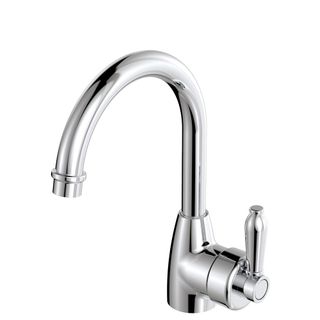 Eleanor Gooseneck Basin Mixer Chrome Lf