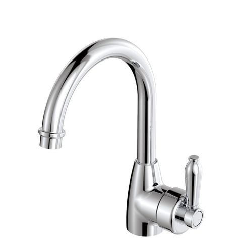 Eleanor Gooseneck Basin Mixer Chrome Lf