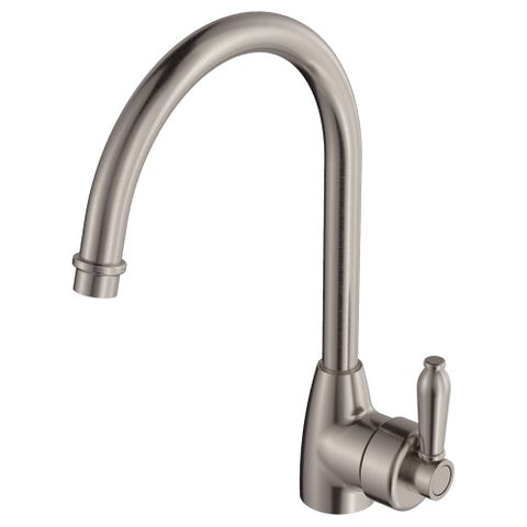 Eleanor Gooseneck Kitchen Mixer Brushed Nickel