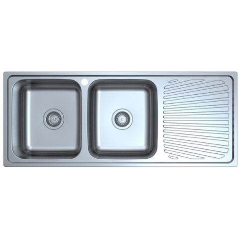 Otus Double Bowl & Single Drainer Sink 1180 Left Hand Bowl