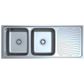 Otus Double Bowl & Single Drainer Sink 1180 Left Hand Bowl