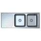 Otus Double Bowl & Drainer Sink 1180 Right Hand Bowl
