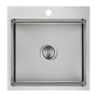 Cora Undermount Single Bowl Laundry Sink 35L 480 X 500 1Taphole
