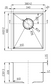Eden R10 Above/Undermount Sink 340 X 400 X 190