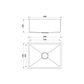 Tropea Mega Bowl Sink 580W X 440D X 230H 304 Grade Stainless Steel