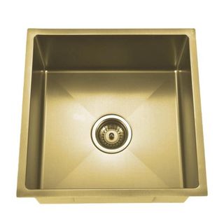 Tropea Single Bowl 440x440x230 Brushed Gold